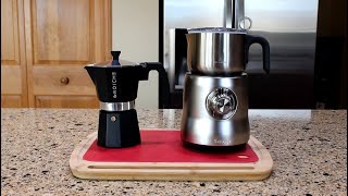 Espresso Coffee Maker and Milk Frother [upl. by Enilrad]