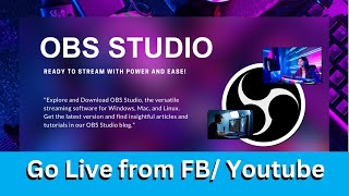 How to live in OBS studio in facebook or Youtube 2024 l Studio setup for streaming obs live [upl. by Uri]