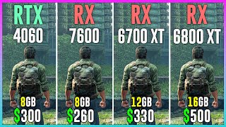 RTX 4060 vs RX 7600 vs RX 6700 XT vs RX 6800 XT  Test in 12 Games [upl. by Nemrak]