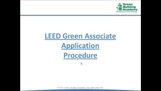 Applying for LEED v4 Green Associate Examination  by Conserve Academy [upl. by Toor]