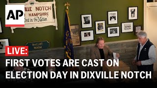 Election Day 2024 LIVE First votes cast in Dixville Notch New Hampshire [upl. by Newbill]