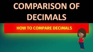 Comparing Decimals  Grade 4 Maths Simplified [upl. by Yennej752]