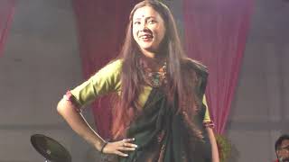 Menoka Mathai Dilo Ghomta Poushali Banerjee stage show short clip [upl. by Han93]