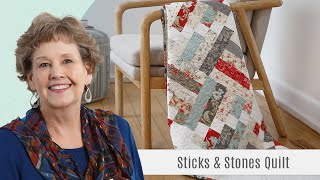 How to Make a Sticks and Stones Quilt  Free Quilting Tutorial [upl. by Lerej19]