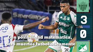 Junior 3  0 Deportivo Cali \ Jugamos horrible futbolísticamente muertos [upl. by Brunhilda]