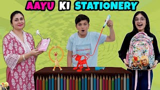 AAYU KI STATIONERY  Aayu ka collection  Aayu Pihu Bags  3D Pen  Aayu and Pihu Show [upl. by Cassady]