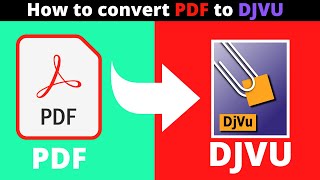 How to convert PDF to DJVU [upl. by Letizia]