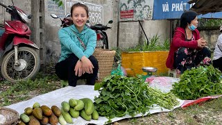 Harvest cowpeas cucumbers spinach and eggs to go to the market to sell [upl. by Didier502]