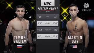 Timur Valiev Vs Martin Day Highlights  UFC Fight Night [upl. by Merriman]