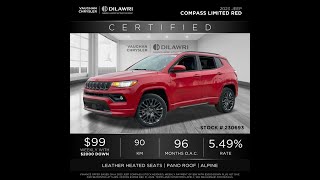 2023 Jeep Compass 4x4 Limited  Vaughan Chrysler Stk 230693 [upl. by Arela594]