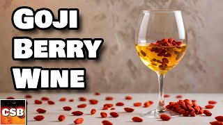 How to Make Homemade Wine  Goji Berry Wine [upl. by Natica]