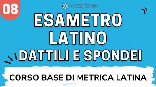 Esametro latino accenti lettura scansione metrica in dattili e spondei  LEGGERE LESAMETRO 13 [upl. by Willey886]