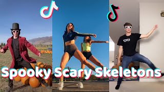 Spooky Scary Skeletons TikTok Dance Compilation [upl. by Yona]