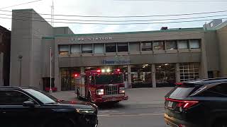 Toronto Fire Services Pumper 332 Responding [upl. by Ytok186]