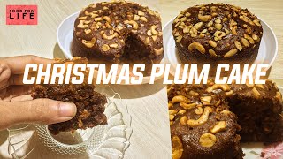 Christmas Special Plum Cake  Fruit Cake No Egg No Alcohol Christmas Cake  Eggless amp Without Oven [upl. by Phemia]