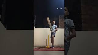 my nocking session at home 😃cricketcricketwithkushviratkholi [upl. by Cecil]