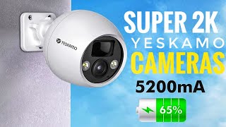 YESKAMO Solar Panel Full Review Wireless Security Camera 💯😃 [upl. by Neall309]