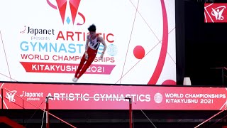 Uchimura Kohei JPN  High Bar  2021 World Championships Podium Training [upl. by Conway72]