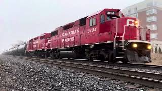 CP H27 at Streetsville in the fog January 27 2024 [upl. by Annatsirhc266]