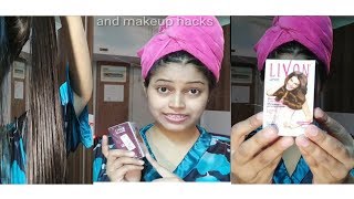 New livon serum honest review in hindiHow to apply hair serum full demo [upl. by Annawoj]