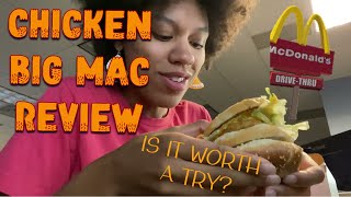 McDonald’s Chicken Big Mac Review Is It Worth the Hype [upl. by Riane]