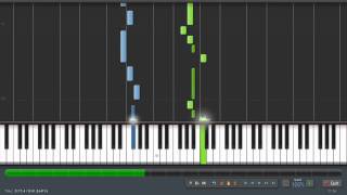 Angels From The Realms Of Glory  Piano Tutorial Synthesia  Sheet Music amp MIDI [upl. by Anahsohs]