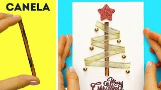 49 CARTÕES ARTESANAIS E FÁCEIS DE NATAL E ANO NOVO [upl. by Eelsha61]