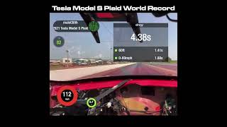 Tesla Model S Plaid breaks 025 mile record  ytshots tesla elonmusk teslamodelsplaid [upl. by Clarine]