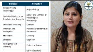 BA Psychology  Psychology Hons Applied Psychology  Diffrence in Syllabus  Course Structure [upl. by Gerald]