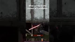 How we treat the Crestfallen creator crestfallen gaming medievalsurvival medievalgame funny [upl. by Ursal]