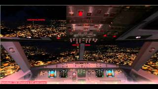 SBCT RWY15  CURITIBA APPROACH ILS NIGHT [upl. by Caldeira]