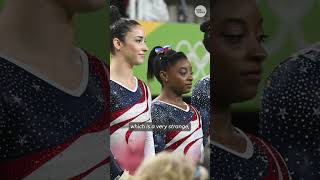 Laurie Hernandez shares her advice with Paris Olympian Hezly Rivera  USA TODAY SPORTS [upl. by Naveb]