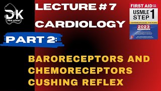 BARORECEPTORS AND CHEMORECEPTORSCUSHING REFLEX FROM FIRST AID USMLE STEP 1 [upl. by Syck]