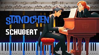 Serenade Ständchen by Schubert  arrangement Franz Lizst  Piano Tutorial Score [upl. by Eiramnerual93]