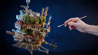 I made the flying version of Howls Moving Castle out of garbage [upl. by Ihsar]