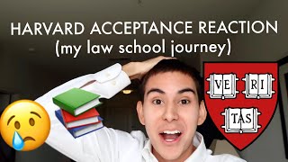 HARVARD ACCEPTANCE REACTION VIDEO my law school journey [upl. by Enaols]