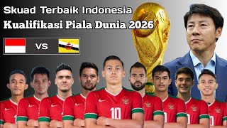 Daftar Lengkap Pemain Indonesia vs Brunei Kualifikasi Piala Dunia 2026  Skuad Terbaru 2 Oktober 23 [upl. by Aicinod]