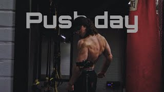 تمرينه دفع  PUSH DAY VLOG [upl. by Emil198]