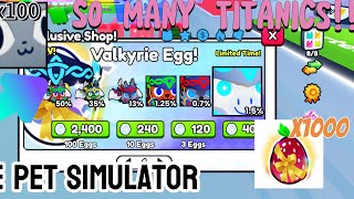 HATCHING SO MANY TITANICS IN FAKE PET SIMULATOR [upl. by Dekeles153]