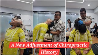 The most unique adjustment in the history of Chiropractic so far By DrRajneesh kant [upl. by Cris]