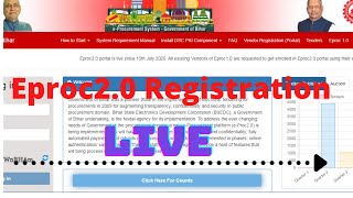 Bihar Eproc20 Portal Registration Process For Fresh amp New Vendor [upl. by Higley]