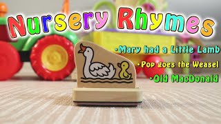 Nursery Rhymes – Mary had a Little Lamb Old MacDonald Pop Goes the Weasel [upl. by Ermeena]