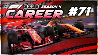 CONTROVERSIAL ENDING TO THE RACE  F1 2018 Career Mode Part 71 [upl. by Manara472]