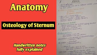 Osteology of Sternum  Bones and Joints of Thorax  Anatomy  By Namita Ussara [upl. by Esinej]