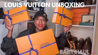 Louis Vuitton Baby Haul Unboxing  Wishlist Items 💅🏽 [upl. by Mcloughlin]