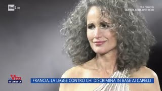 Francia la legge contro chi discrimina in base ai capelli  La Vita in diretta  29032024 [upl. by Cortney]