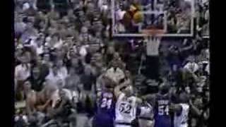 Shaq hits Mutombo [upl. by Nosnah325]