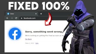 Sorry Something Went Wrong Facebook Error Fix  Facebook Login Problem 2024 [upl. by Else]