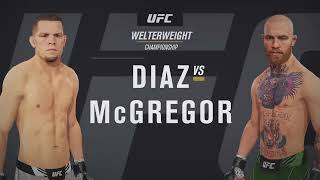 Nate Diaz vs Conor McGregor 1 In EA SPORTS UFC 4 [upl. by Ruthann93]