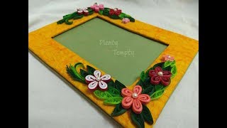 How to make photo frame Cardboard Craft Ideas  Paper photo frame Craft with Cardboard  DIY [upl. by Akiemaj488]